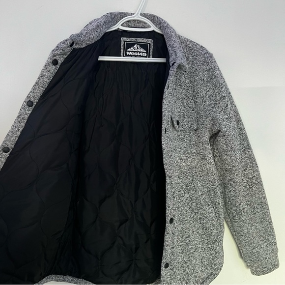 (S) West49 Jacket coat with chest pockets in grey - Picture 6 of 6